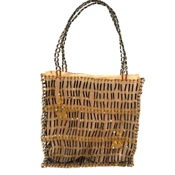 Vintage Hand Crafted wire and beaded mini bags with butterfly designs - Picture 11 of 11